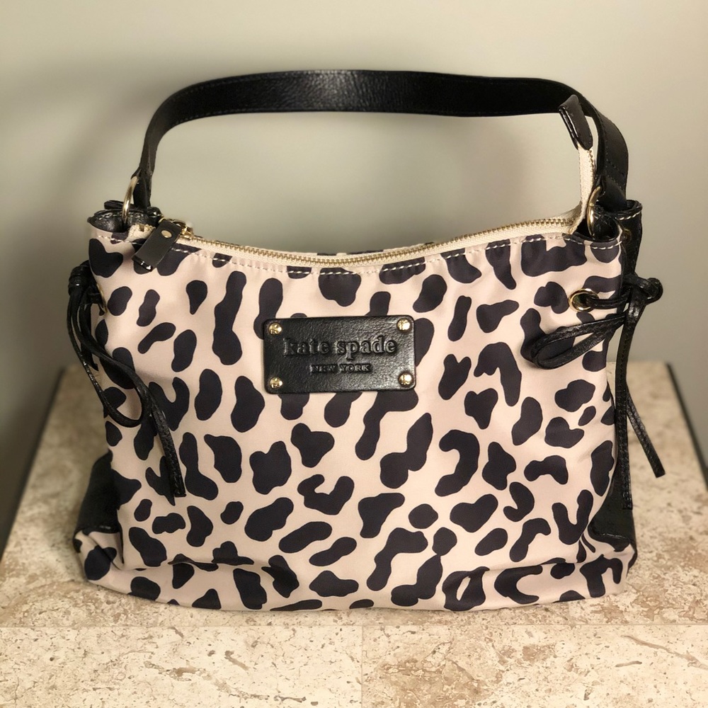 Kate Spade Animal Print Nylon Shoulder Bag